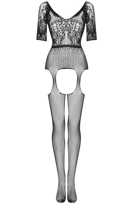 Beauty Night BN6732 Bodystocking — Black — isolatedface