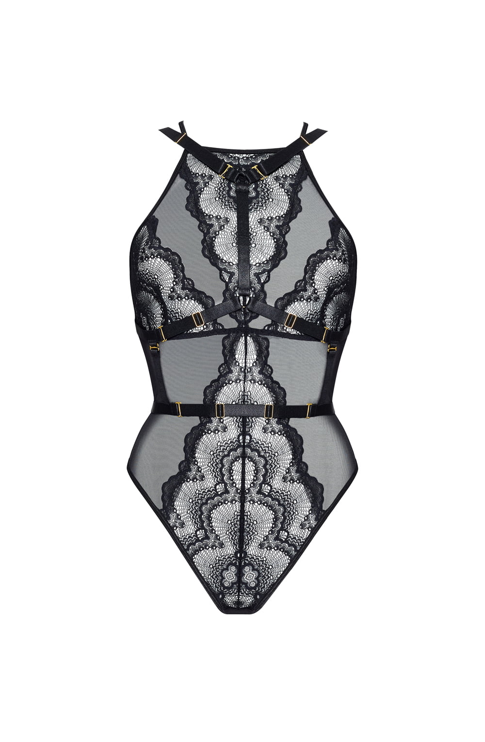 Black lace luxury teddy fabric texture