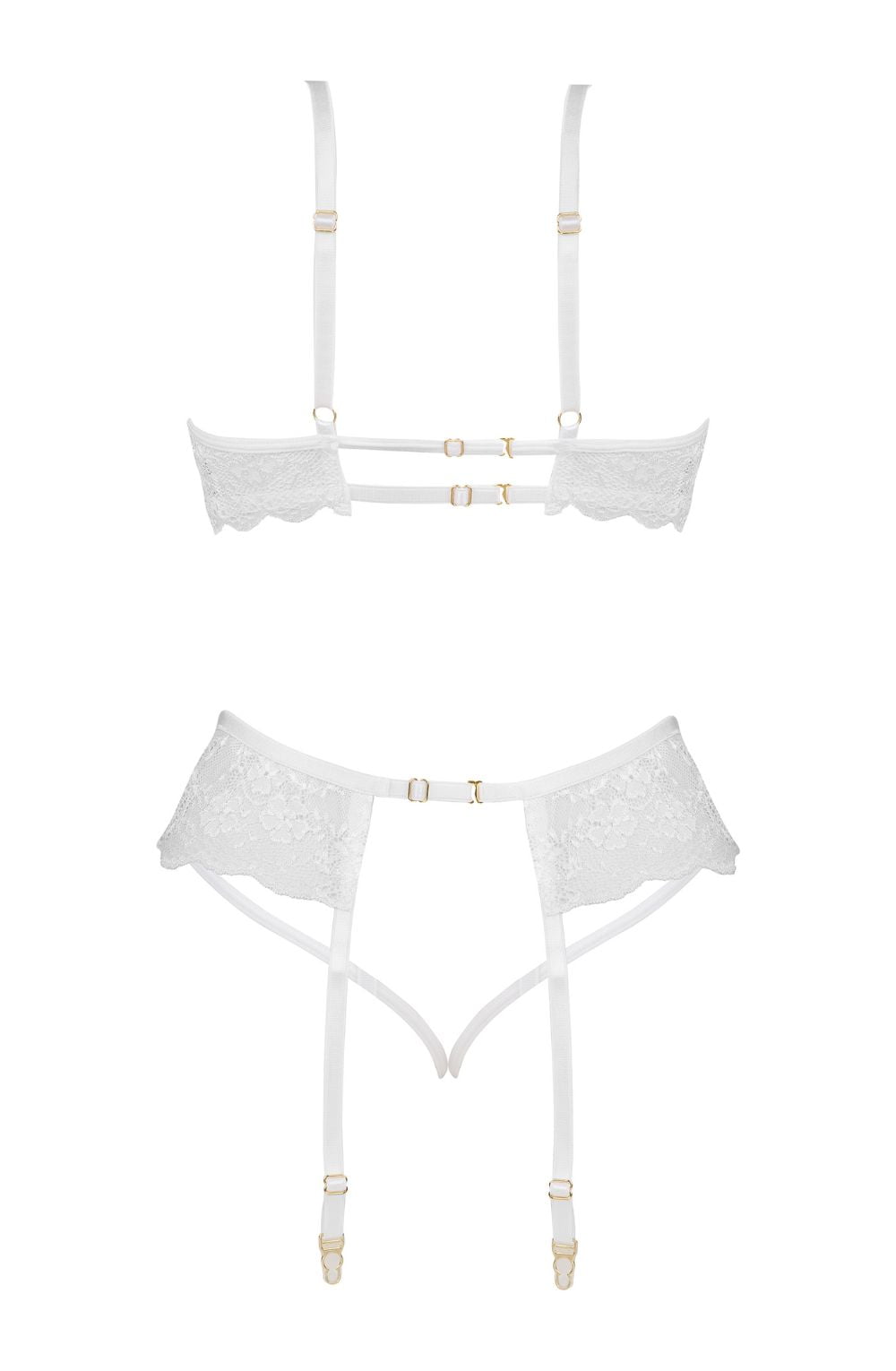 Beauty Night 6722Set —  White   —  isolaedbackset