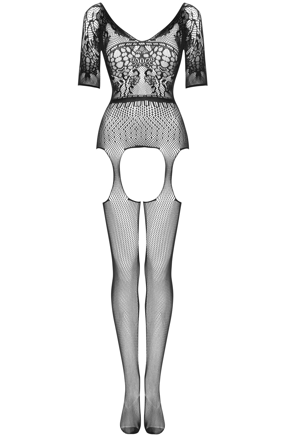 Lace and fishnet luxury lingerie close up