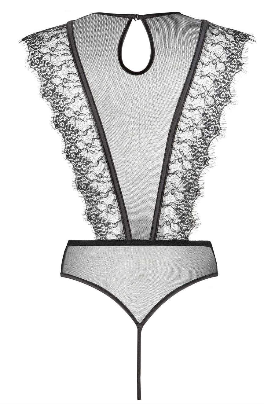 Structured vertical lace pattern detail