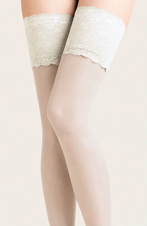 Exclusive 201 white luxury sheer hold ups UK