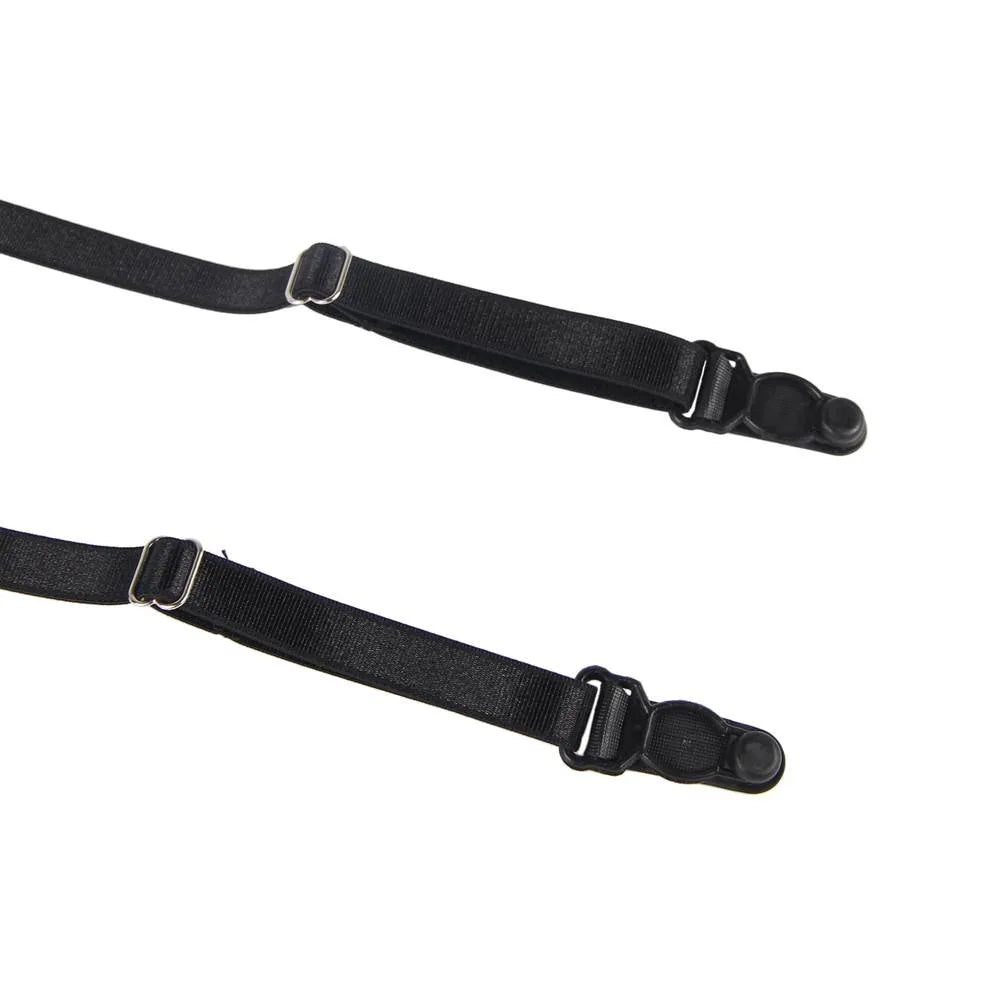 black lingerie close up garter straps detail