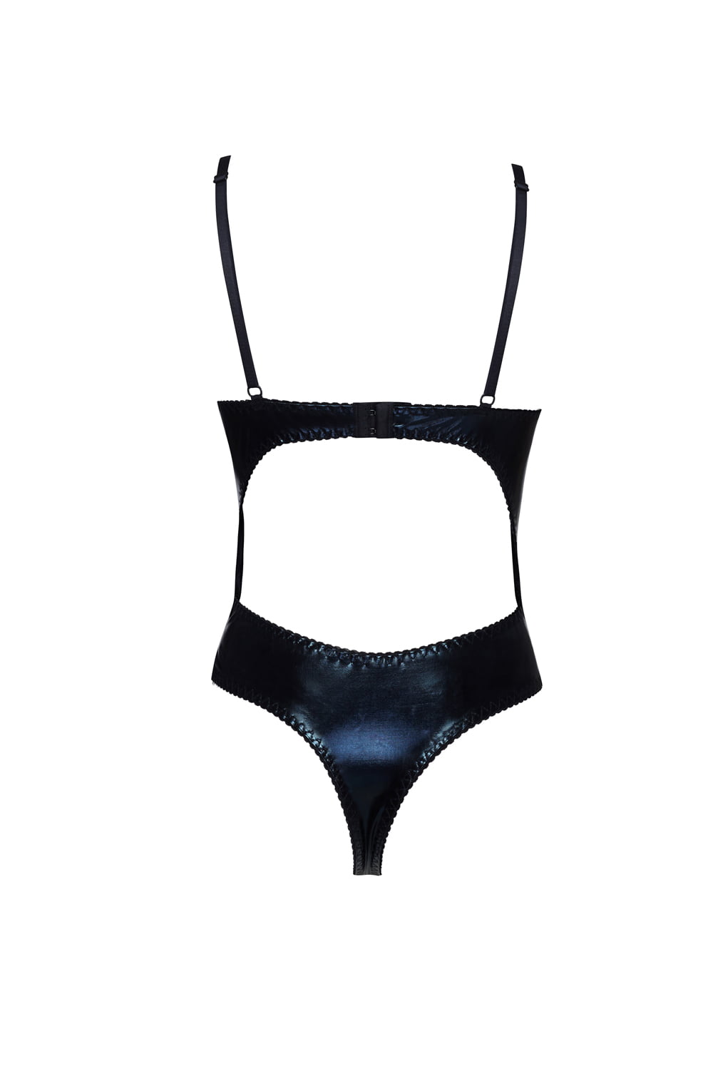 Daring back cut lace teddy detail