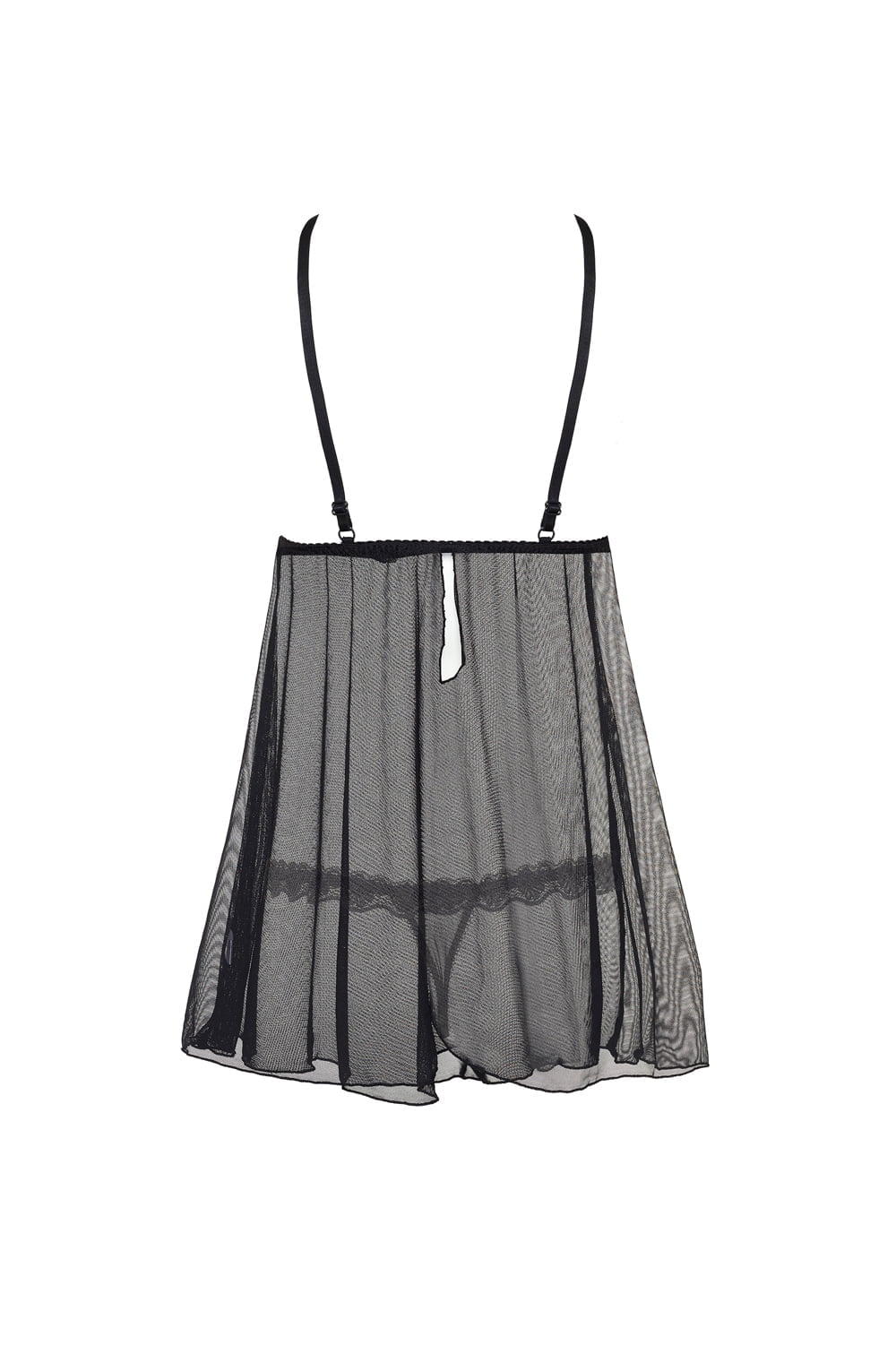 lauren chemise sheer tulle texture detail