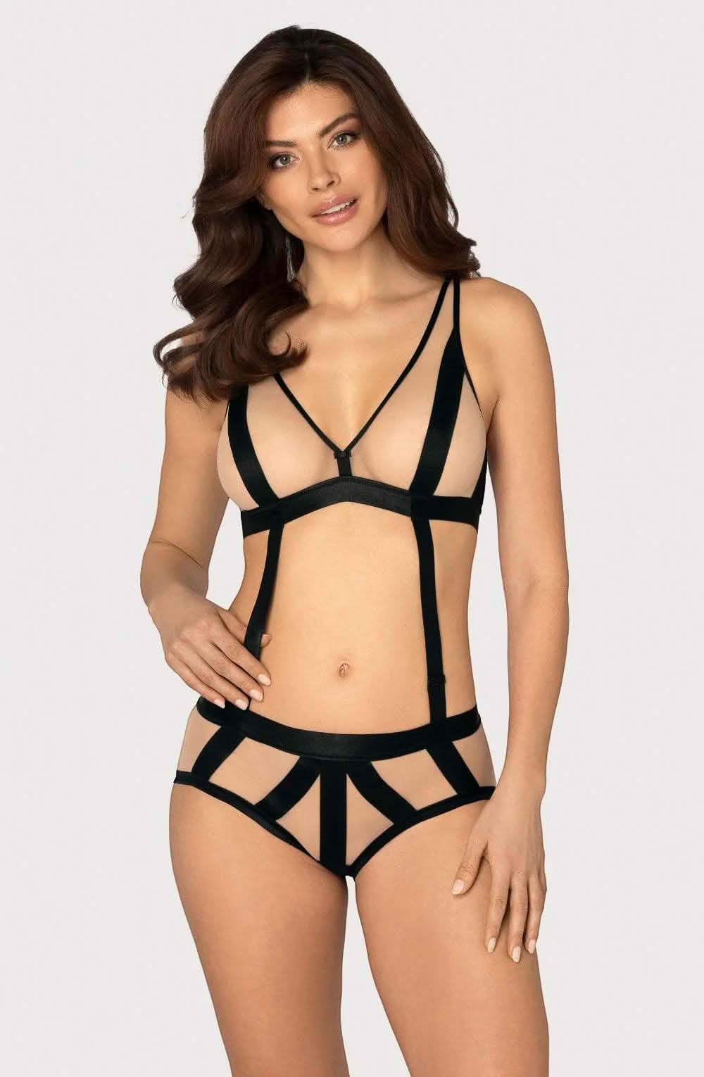 ivory black sheer mesh thong lingerie invisible smooth feminine fit [compressed]