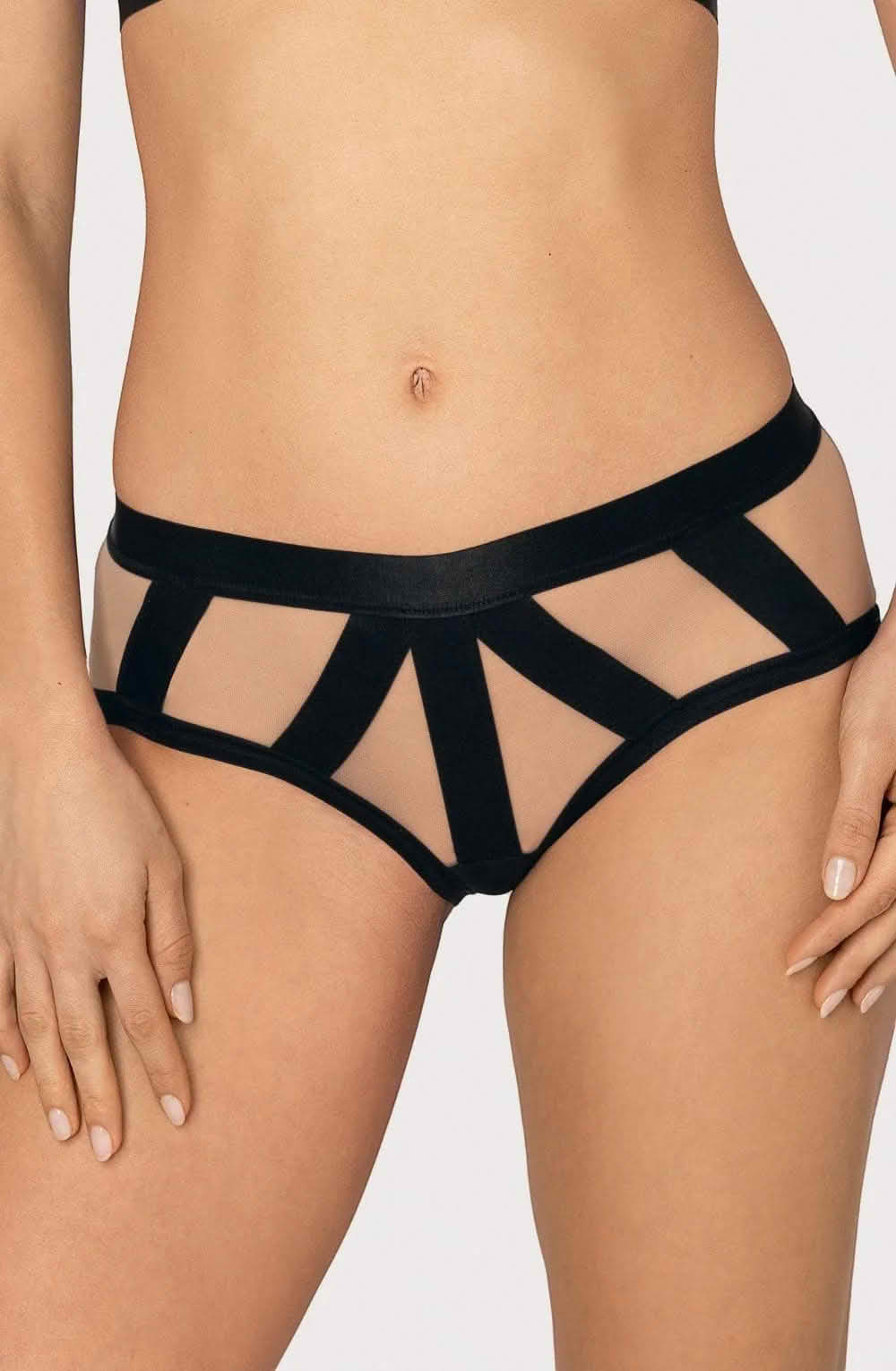 ivory black mesh lingerie texture sheer lightweight fabric detail [compressed]