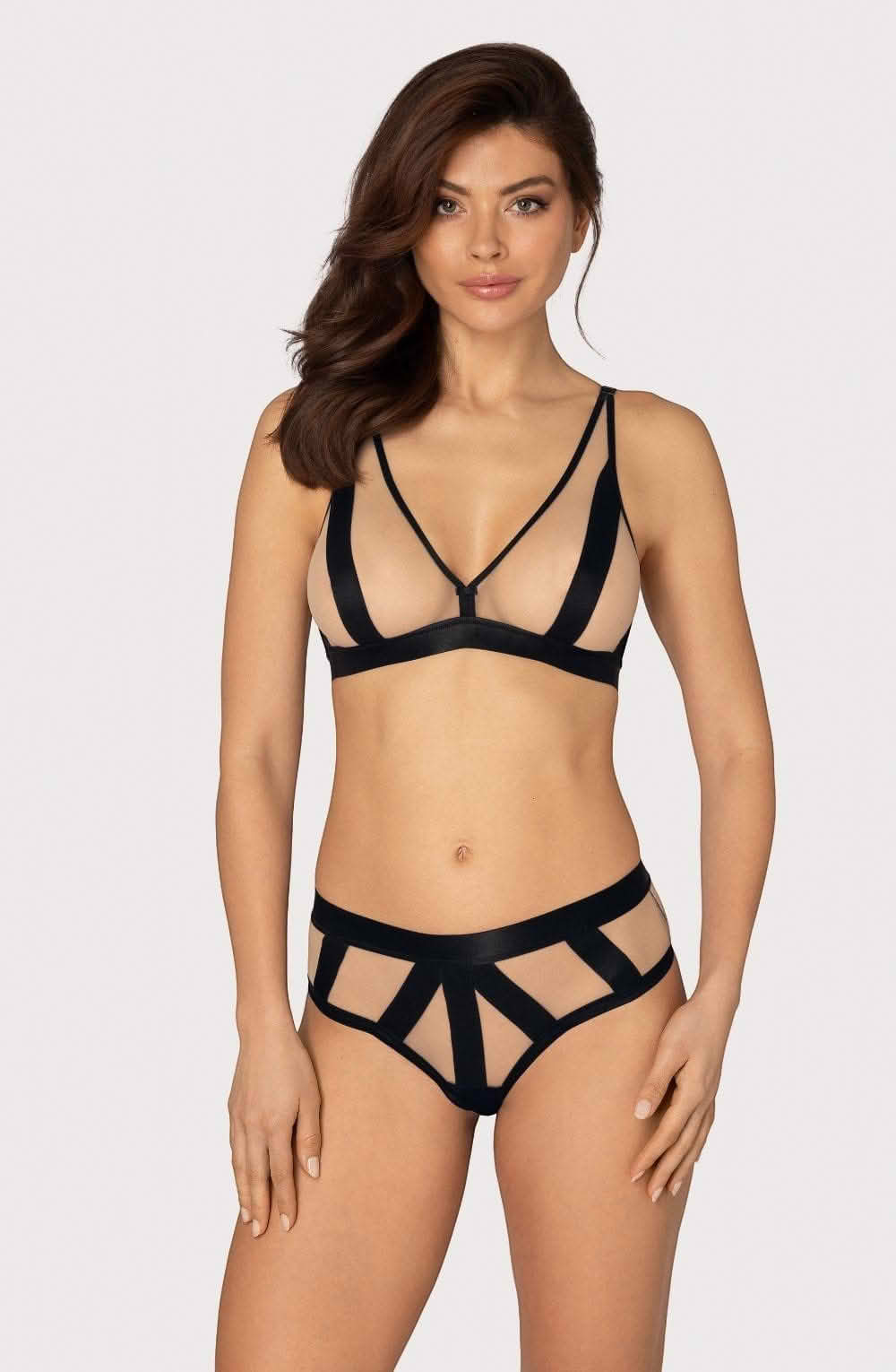 Ivory sheer mesh soft cup bra luxury lingerie UK [compressed]