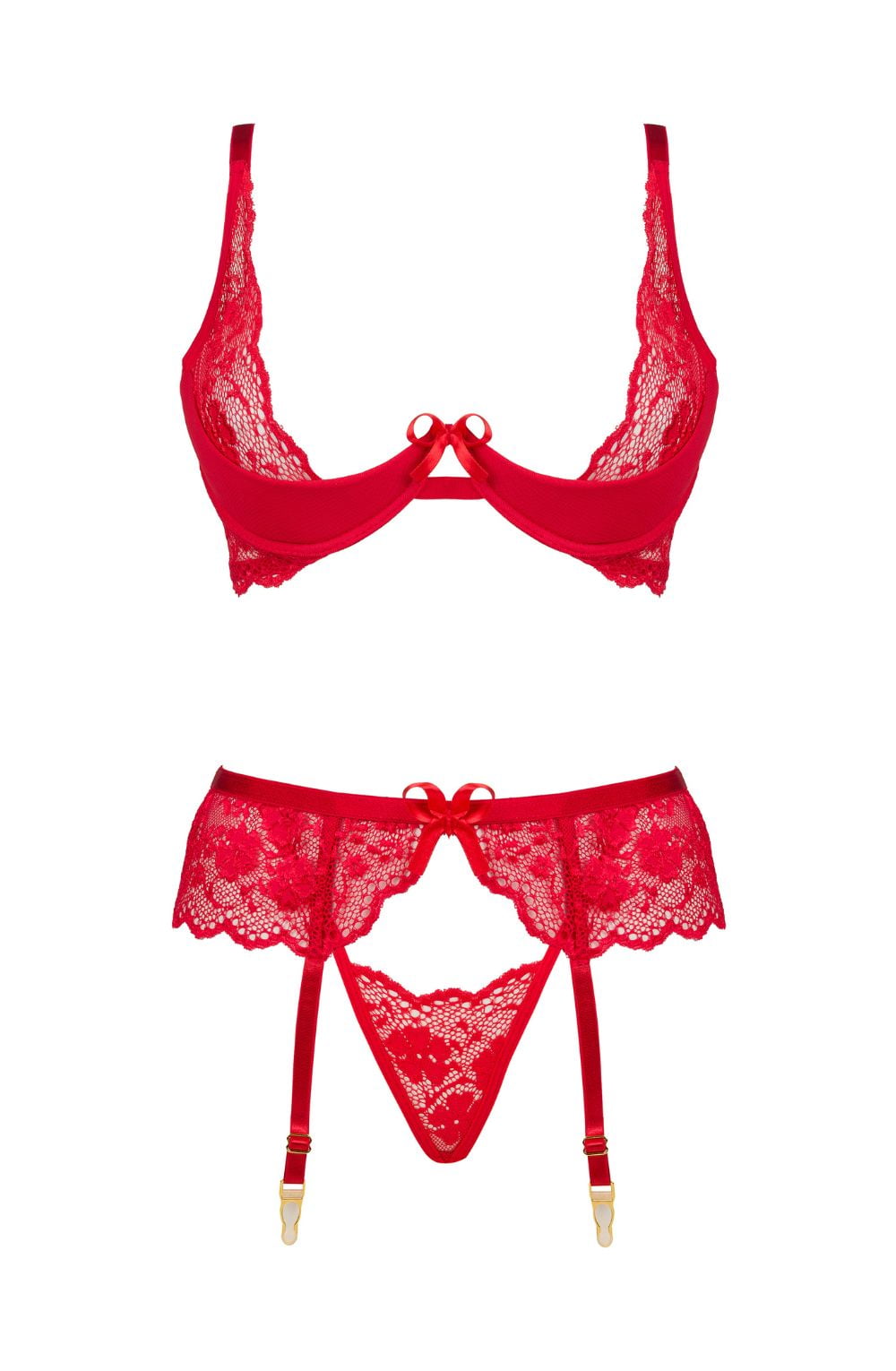 Deep red lace luxury lingerie close up texture