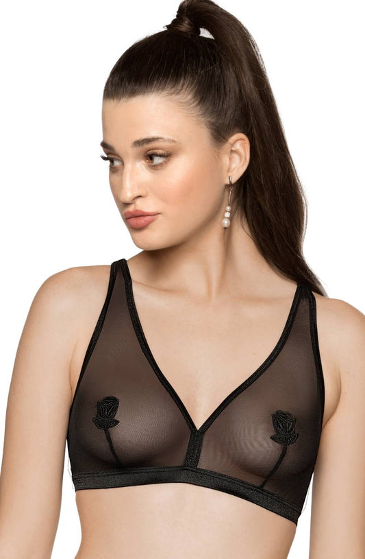 Lisbet Soft Cup — Black — face detail