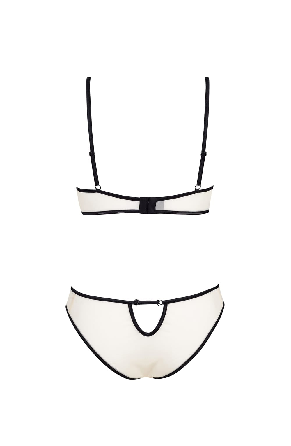 Waist cut-out embroidered teddy detail