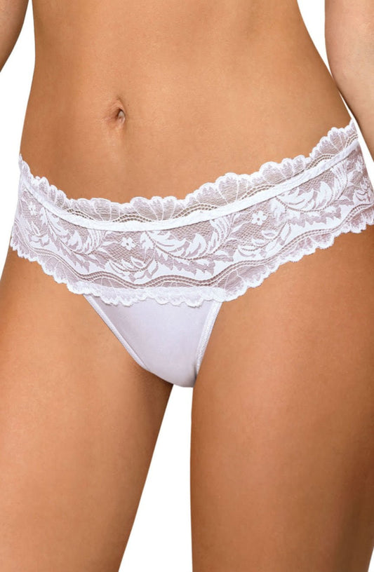 white lace thong close up sheer lace panel detail